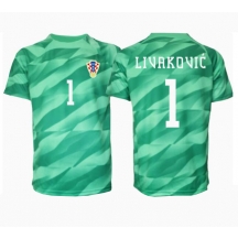 Kroatië Dominik Livakovic #1 Keeper Uit tenue EK 2024 Korte Mouwen