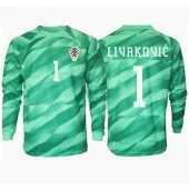 Kroatië Dominik Livakovic #1 Keeper Uit tenue EK 2024 Lange Mouwen