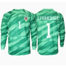 Kroatië Dominik Livakovic #1 Keeper Uit tenue EK 2024 Lange Mouwen