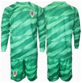 Kroatië Keeper Uit tenue Kids EK 2024 Lange Mouwen (+ broek)