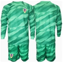 Kroatië Keeper Uit tenue Kids EK 2024 Lange Mouwen (+ broek)