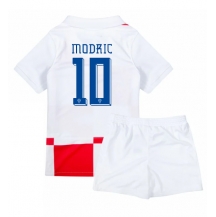 Kroatië Luka Modric #10 Thuis tenue Kids EK 2024 Korte Mouwen (+ broek)