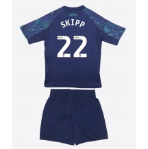 Leicester City Oliver Skipp #22 Uit tenue Kids 2025-26 Korte Mouwen (+ broek)