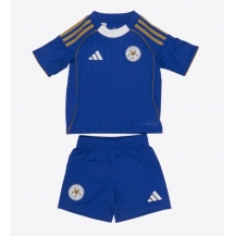 Leicester City Thuis tenue Kids 2025-26 Korte Mouwen (+ broek)