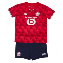 Lille OSC Thuis tenue Kids 2025-26 Korte Mouwen (+ broek)