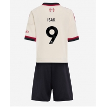 Liverpool Alexander Isak #9 Uit tenue Kids 2025-26 Korte Mouwen (+ broek)