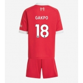 Liverpool Cody Gakpo #18 Thuis tenue Kids 2025-26 Korte Mouwen (+ broek)