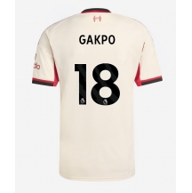 Liverpool Cody Gakpo #18 Uit tenue 2025-26 Korte Mouwen