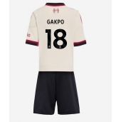 Liverpool Cody Gakpo #18 Uit tenue Kids 2025-26 Korte Mouwen (+ broek)