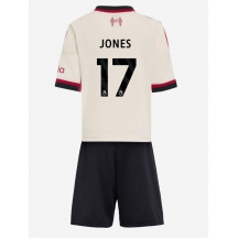 Liverpool Curtis Jones #17 Uit tenue Kids 2025-26 Korte Mouwen (+ broek)