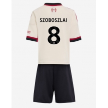 Liverpool Dominik Szoboszlai #8 Uit tenue Kids 2025-26 Korte Mouwen (+ broek)