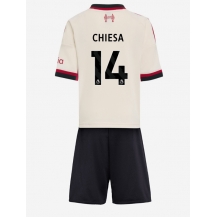Liverpool Federico Chiesa #14 Uit tenue Kids 2025-26 Korte Mouwen (+ broek)