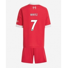 Liverpool Florian Wirtz #7 Thuis tenue Kids 2025-26 Korte Mouwen (+ broek)