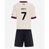 Liverpool Florian Wirtz #7 Uit tenue Kids 2025-26 Korte Mouwen (+ broek)