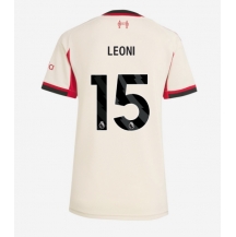 Liverpool Giovanni Leoni #15 Uit tenue Dames 2025-26 Korte Mouwen