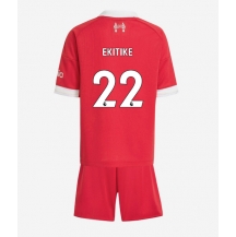 Liverpool Hugo Ekitike #22 Thuis tenue Kids 2025-26 Korte Mouwen (+ broek)