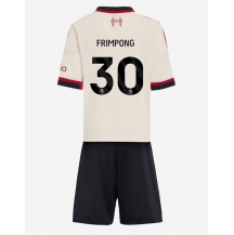 Liverpool Jeremie Frimpong #30 Uit tenue Kids 2025-26 Korte Mouwen (+ broek)