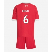 Liverpool Milos Kerkez #6 Thuis tenue Kids 2025-26 Korte Mouwen (+ broek)