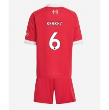 Liverpool Milos Kerkez #6 Thuis tenue Kids 2025-26 Korte Mouwen (+ broek)