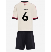 Liverpool Milos Kerkez #6 Uit tenue Kids 2025-26 Korte Mouwen (+ broek)