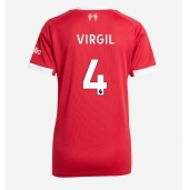 Liverpool Virgil van Dijk #4 Thuis tenue Dames 2025-26 Korte Mouwen