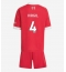 Liverpool Virgil van Dijk #4 Thuis tenue Kids 2025-26 Korte Mouwen (+ broek)