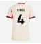 Liverpool Virgil van Dijk #4 Uit tenue Dames 2025-26 Korte Mouwen