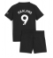 Manchester City Erling Haaland #9 Uit tenue Kids 2025-26 Korte Mouwen (+ broek)