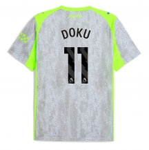 Manchester City Jeremy Doku #11 Derde tenue 2025-26 Korte Mouwen