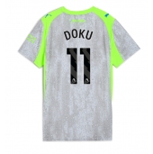 Manchester City Jeremy Doku #11 Derde tenue Dames 2025-26 Korte Mouwen