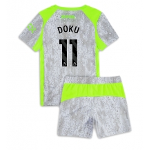 Manchester City Jeremy Doku #11 Derde tenue Kids 2025-26 Korte Mouwen (+ broek)