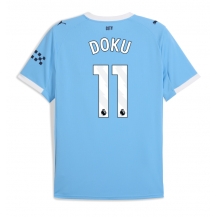 Manchester City Jeremy Doku #11 Thuis tenue 2025-26 Korte Mouwen