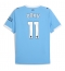 Manchester City Jeremy Doku #11 Thuis tenue 2025-26 Korte Mouwen