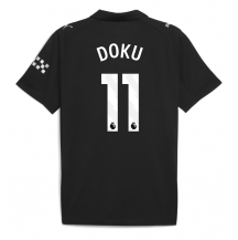 Manchester City Jeremy Doku #11 Uit tenue 2025-26 Korte Mouwen