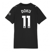 Manchester City Jeremy Doku #11 Uit tenue Dames 2025-26 Korte Mouwen