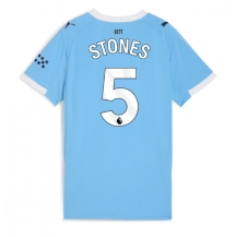 Manchester City John Stones #5 Thuis tenue Dames 2025-26 Korte Mouwen