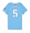 Manchester City John Stones #5 Thuis tenue Dames 2025-26 Korte Mouwen