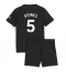 Manchester City John Stones #5 Uit tenue Kids 2025-26 Korte Mouwen (+ broek)