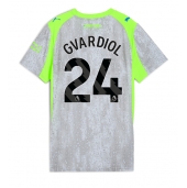 Manchester City Josko Gvardiol #24 Derde tenue Dames 2025-26 Korte Mouwen