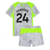 Manchester City Josko Gvardiol #24 Derde tenue Kids 2025-26 Korte Mouwen (+ broek)