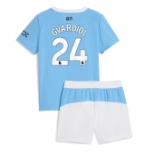 Manchester City Josko Gvardiol #24 Thuis tenue Kids 2025-26 Korte Mouwen (+ broek)
