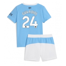 Manchester City Josko Gvardiol #24 Thuis tenue Kids 2025-26 Korte Mouwen (+ broek)
