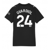 Manchester City Josko Gvardiol #24 Uit tenue Dames 2025-26 Korte Mouwen