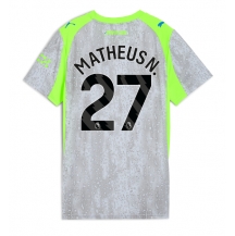 Manchester City Matheus Nunes #27 Derde tenue Dames 2025-26 Korte Mouwen