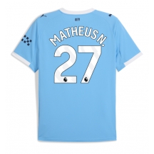 Manchester City Matheus Nunes #27 Thuis tenue 2025-26 Korte Mouwen