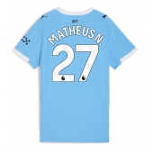 Manchester City Matheus Nunes #27 Thuis tenue Dames 2025-26 Korte Mouwen