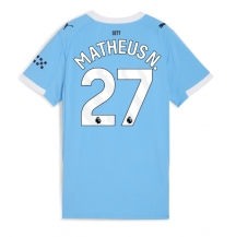 Manchester City Matheus Nunes #27 Thuis tenue Dames 2025-26 Korte Mouwen
