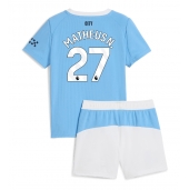 Manchester City Matheus Nunes #27 Thuis tenue Kids 2025-26 Korte Mouwen (+ broek)
