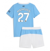 Manchester City Matheus Nunes #27 Thuis tenue Kids 2025-26 Korte Mouwen (+ broek)