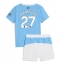Manchester City Matheus Nunes #27 Thuis tenue Kids 2025-26 Korte Mouwen (+ broek)